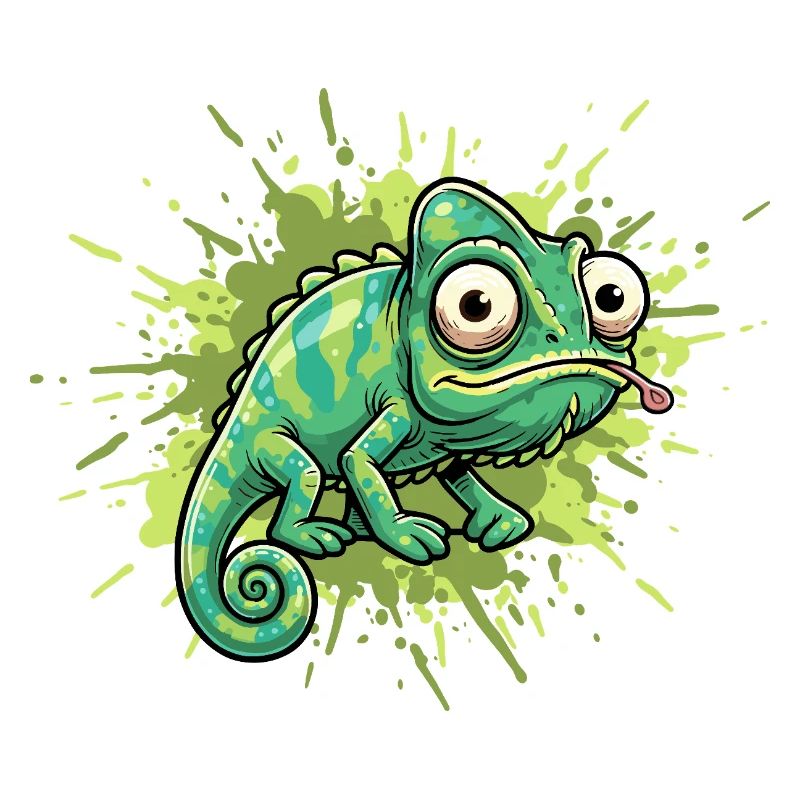 Chameleon Graffiti Splash