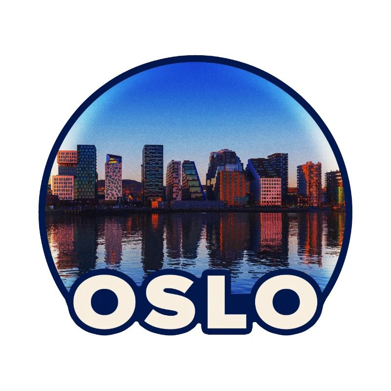 Reflet de la ligne d’horizon d’Oslo