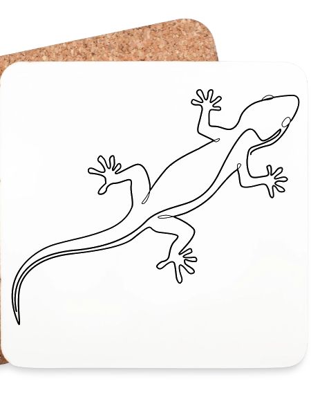 Strichzeichnung Gecko