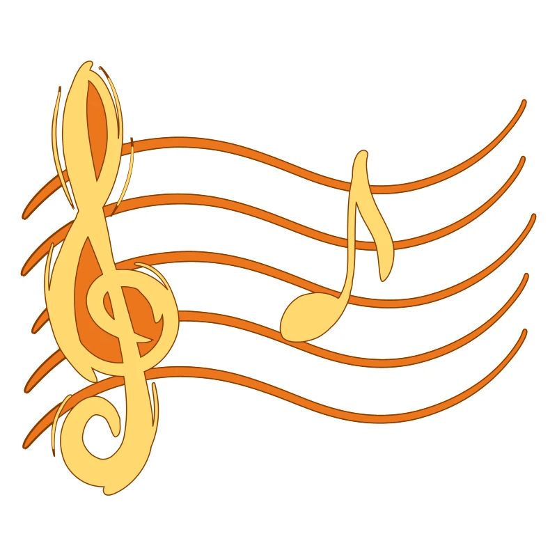 Violin Key Note La / A Note Lines Partition Partition