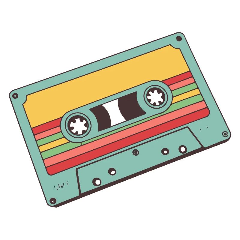 Cassette Pastel Rétro