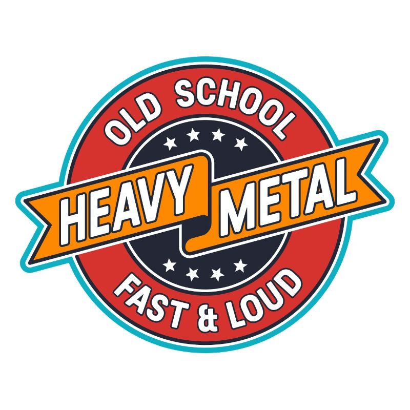 Old School Heavy Metal Abzeichen