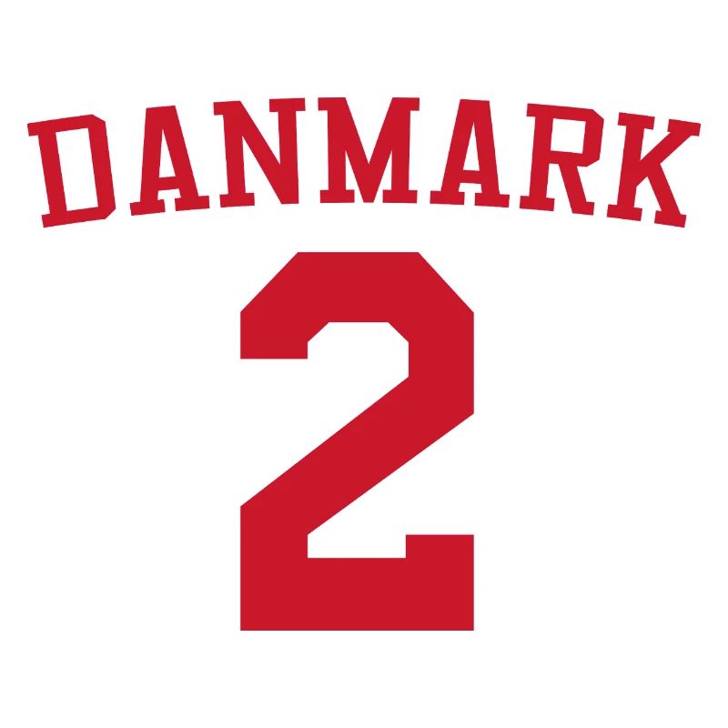 Dänemark 2 – Rotes Textdesign