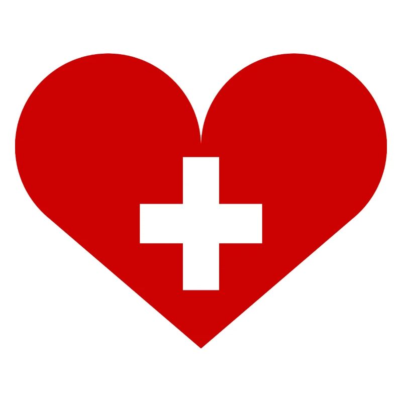 Schweizer Flagge mit Herz