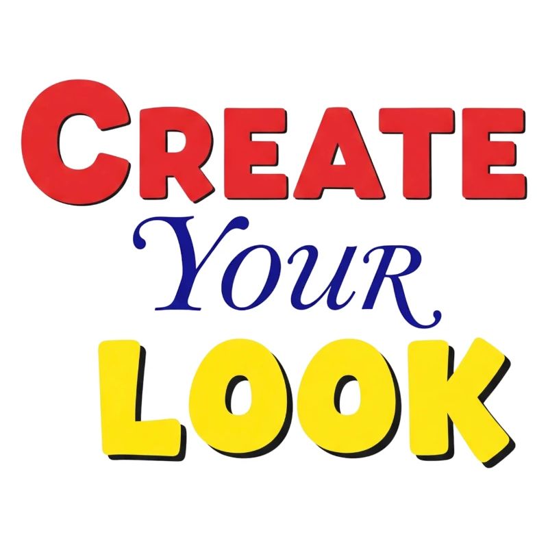 Conception créative de texte coloré vif