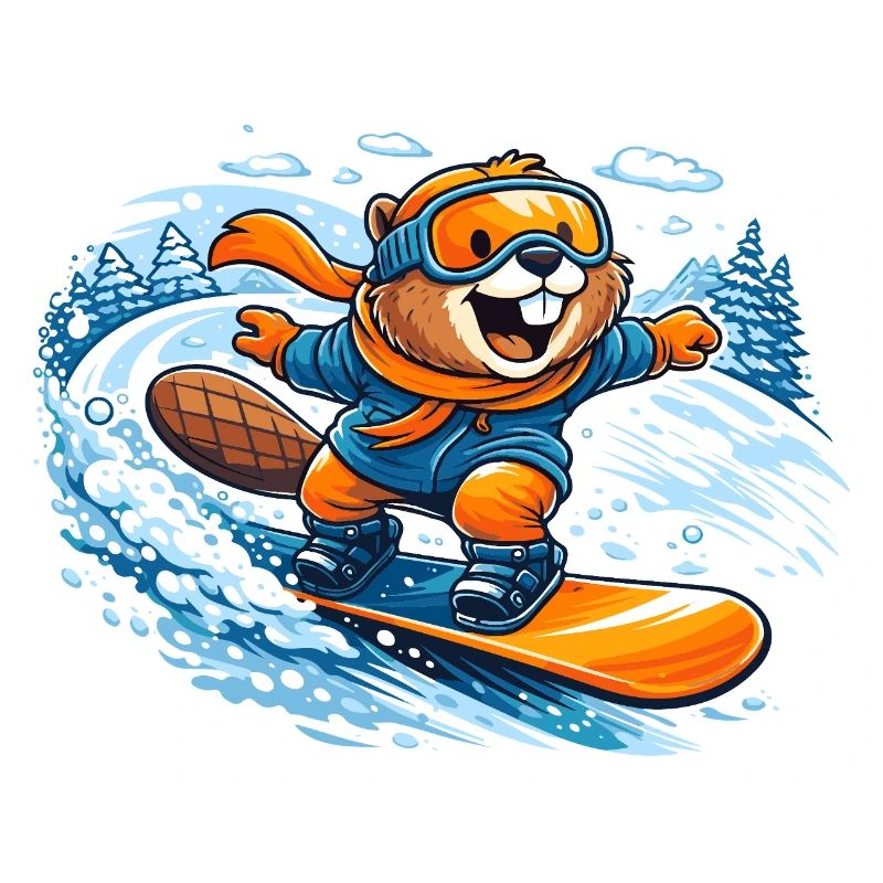 Biber Snowboard Winter