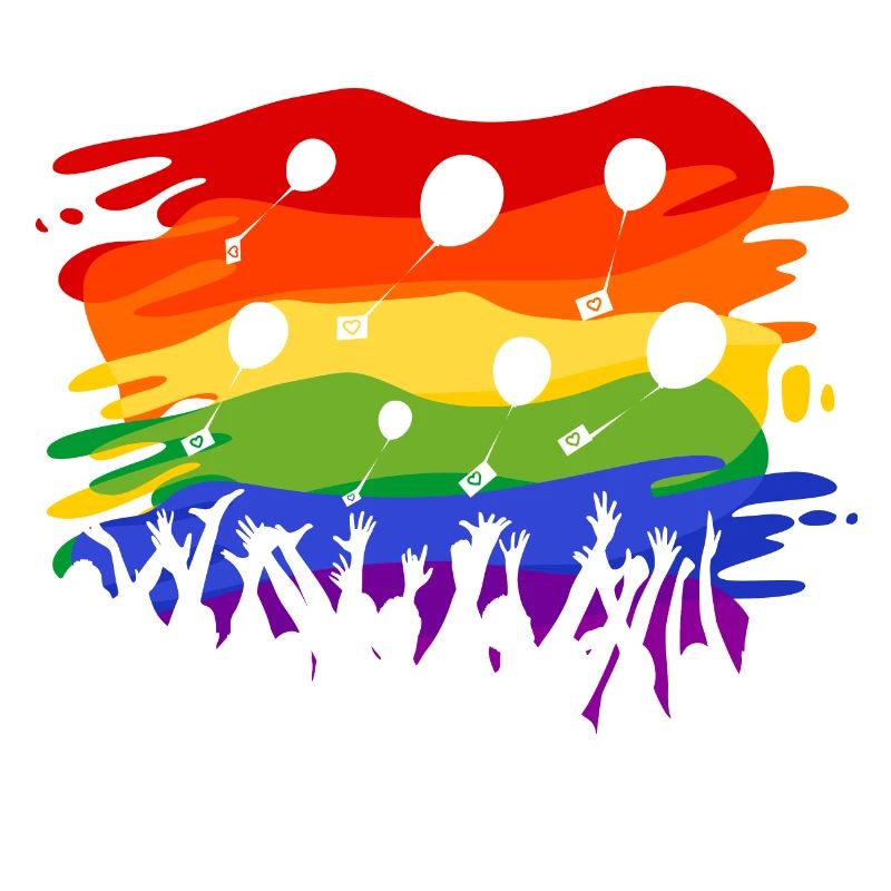 Regenbogen-Flashmob