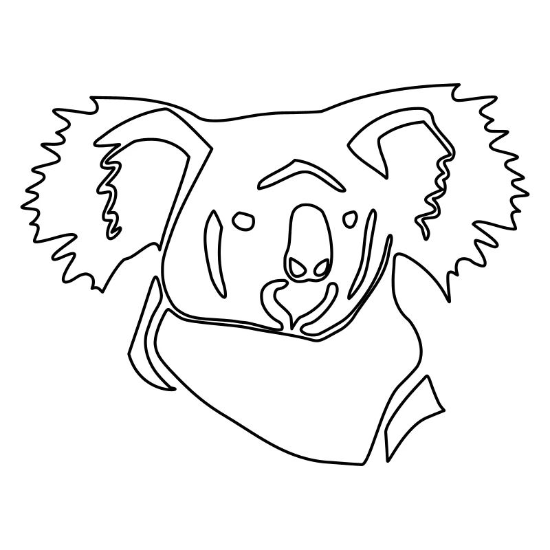 Koala Linienkunst