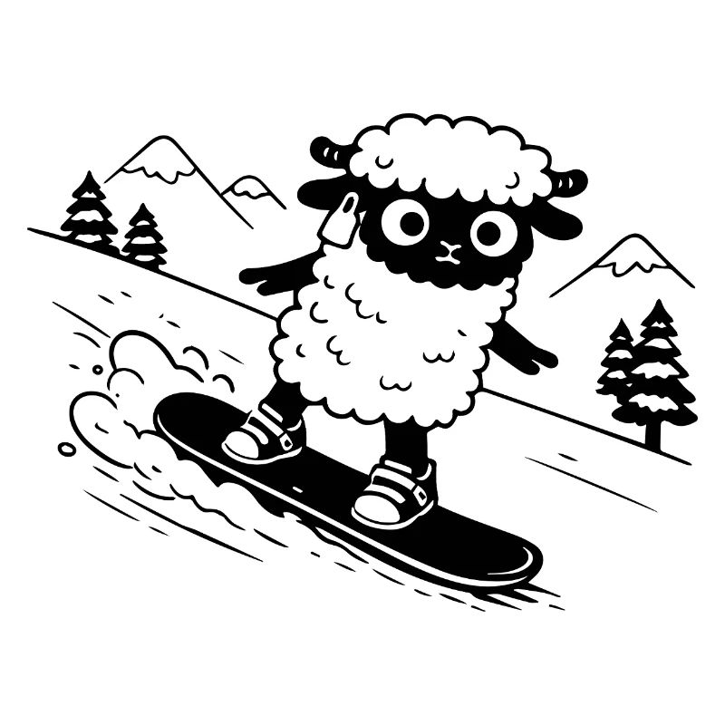 Snowboard-Schafe