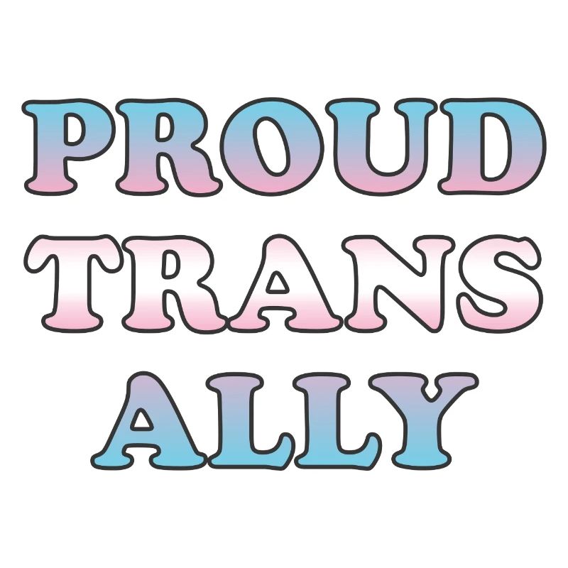 Stolzer Trans-Ally-Farbverlaufstext