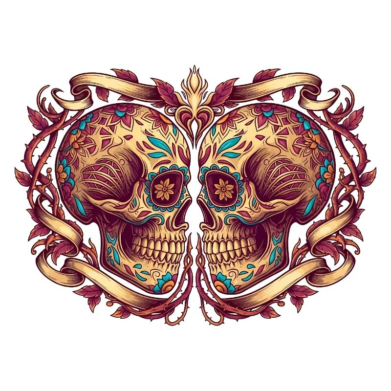 Original Dia de los Muertos Schädel Geschenk
