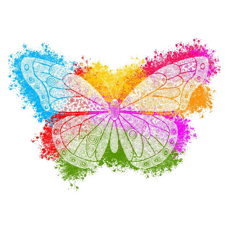 Zentangle-Schmetterling