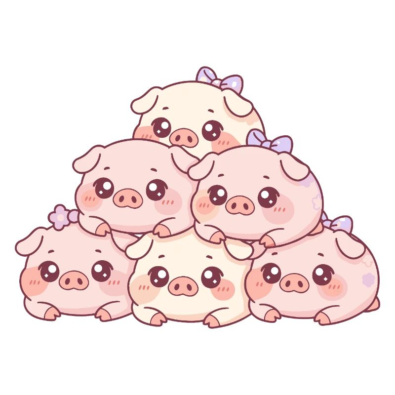 Pyramide de cochons câlins
