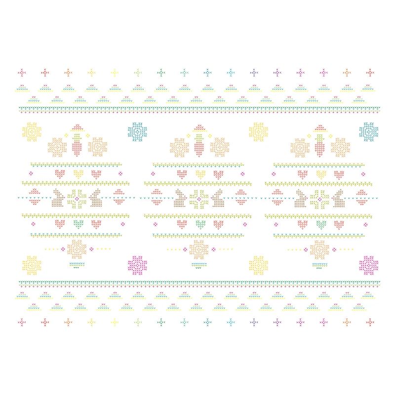 Easter motifs in knitting pattern style for Easter