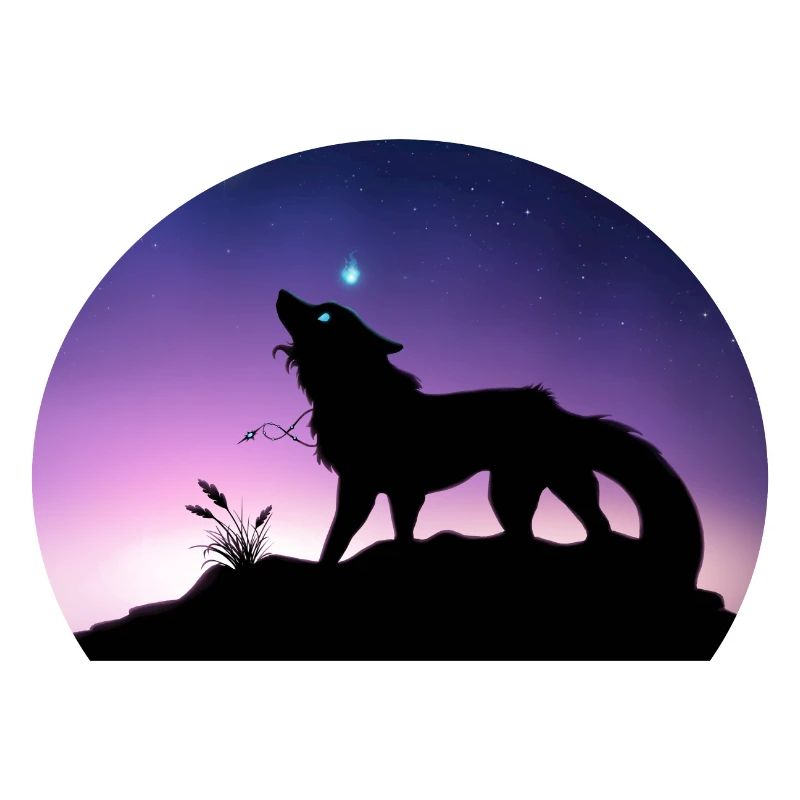 Die Reise eines Sternenwolfs - Silouhette Nocturne