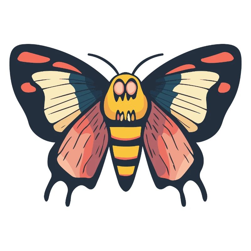 Schmetterling Halloween Comic Falter