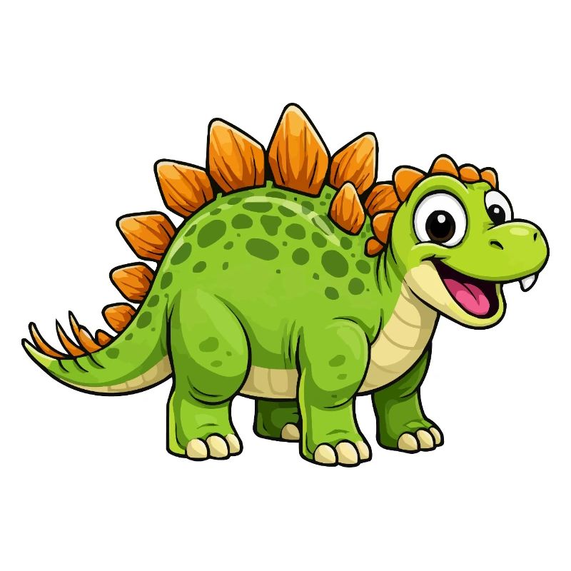 Fröhlicher Dino Stegosaurus