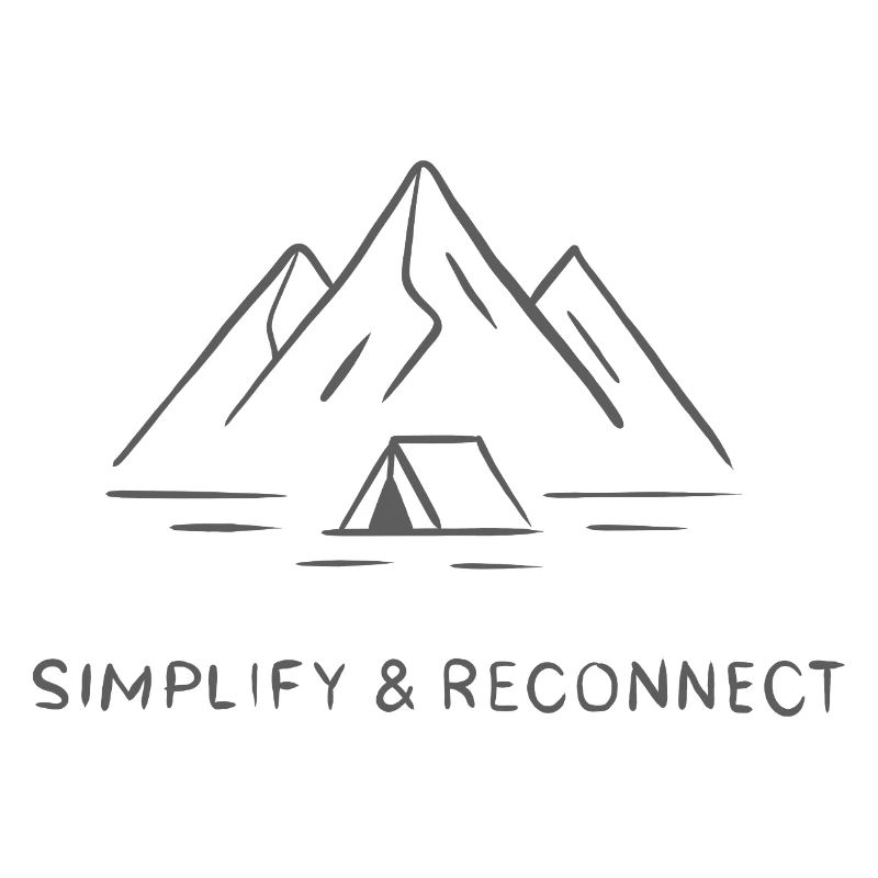 Simplify & Reconnect Camping Motiv