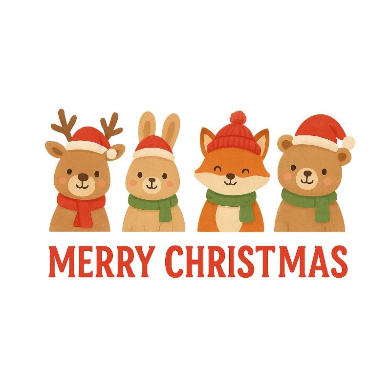 Weihnachts-Tierfreunde-Text