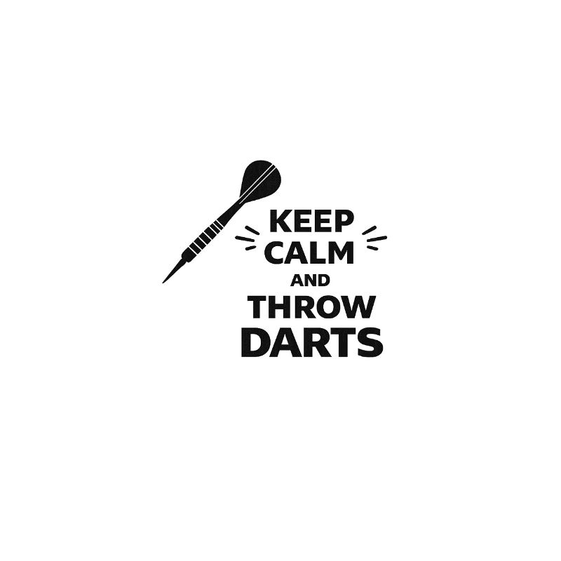 Darts Ruhe Typografie