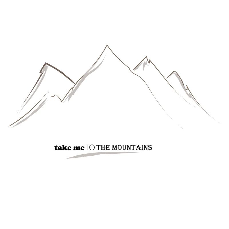 Silhouette der Linear Mountains