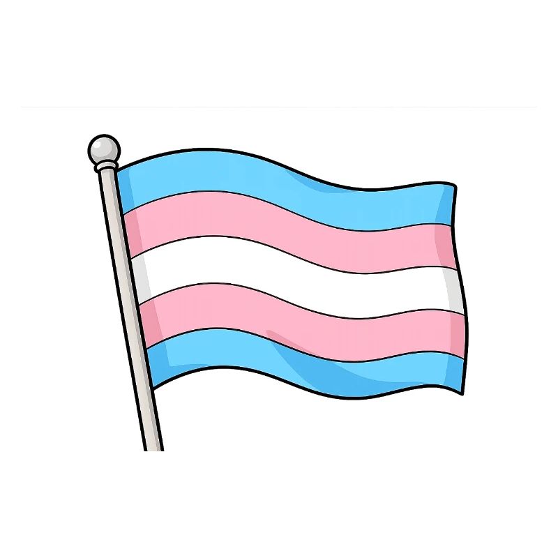 Transgender Flag Pastel Wave