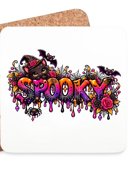 Spooky Katzen Neon-Drip