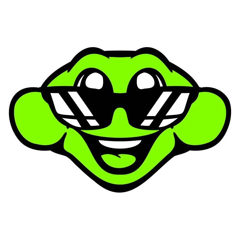frog toad cool sunglasses laughing happy cute