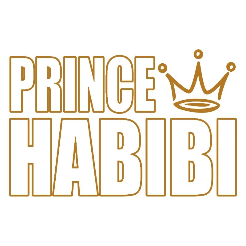 Prince Habibi – Design de déclaration d’amour arabe royale