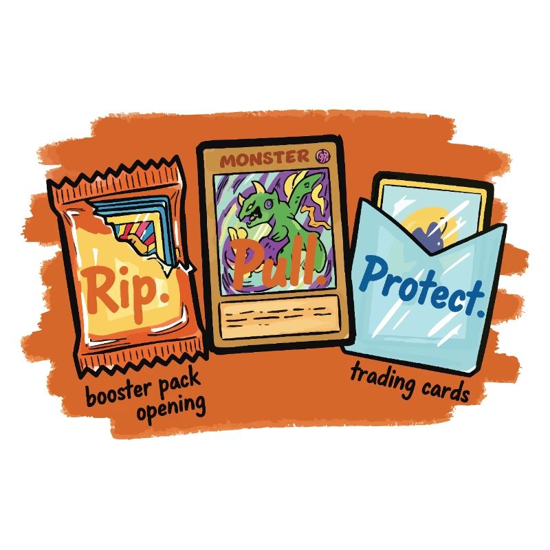 Rip Pull Protect Sammelkarten-Boosterpack-Öffnung