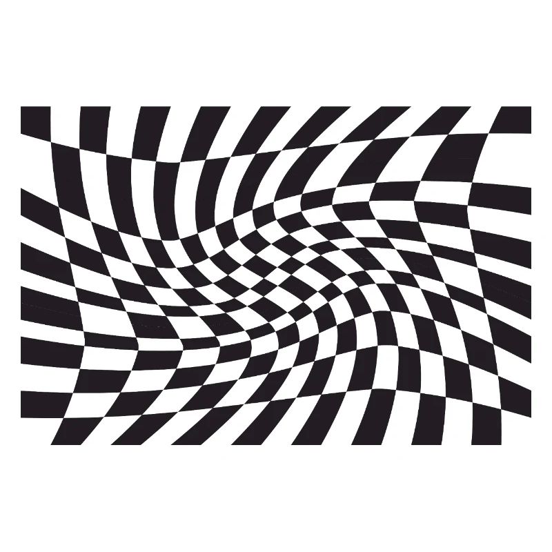 Warped Checker Optische Spirale