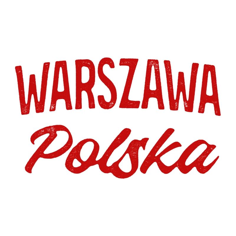Warszawa Polska Retro Script