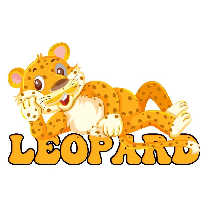 Leopard Cub Cartoon Pop Art