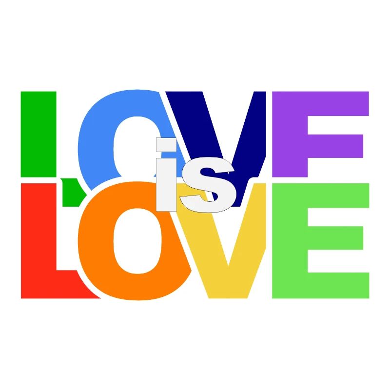 Farbenfrohes Love-Statement