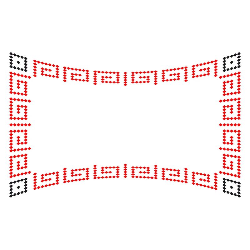 Frame pattern red