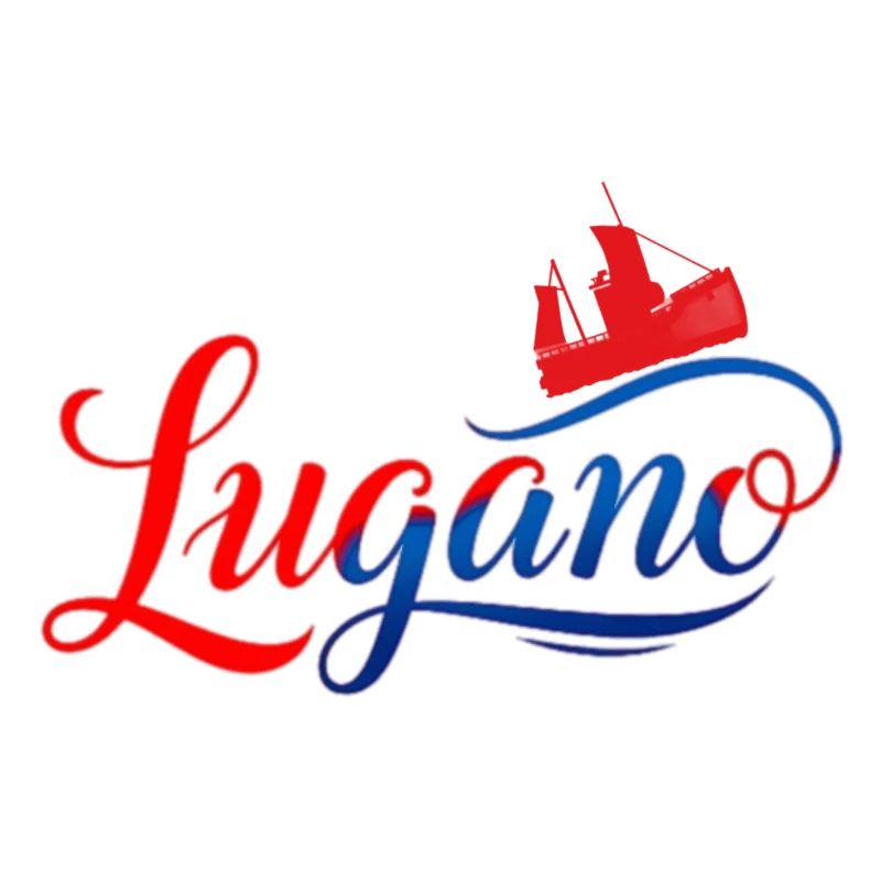 Lugano Stadtblick Neon Design