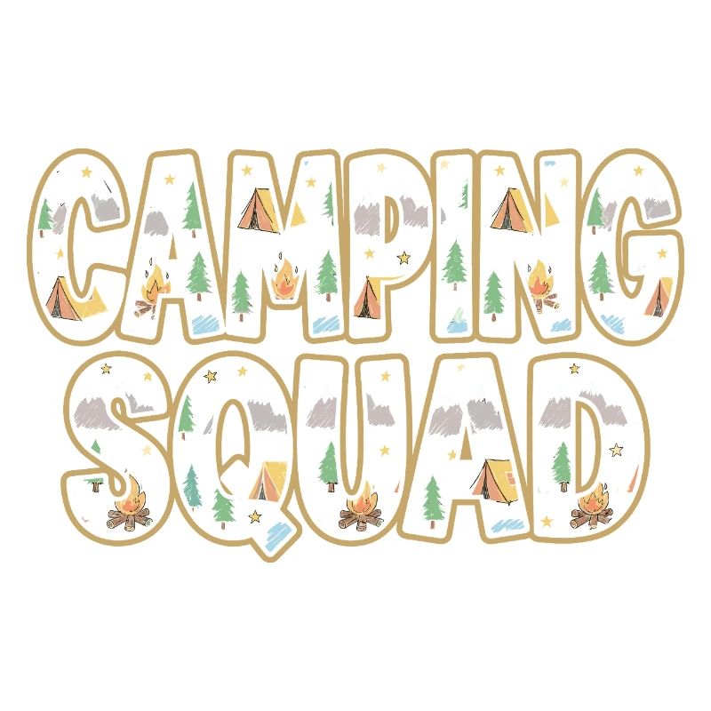 Camping Squad Tent Evening