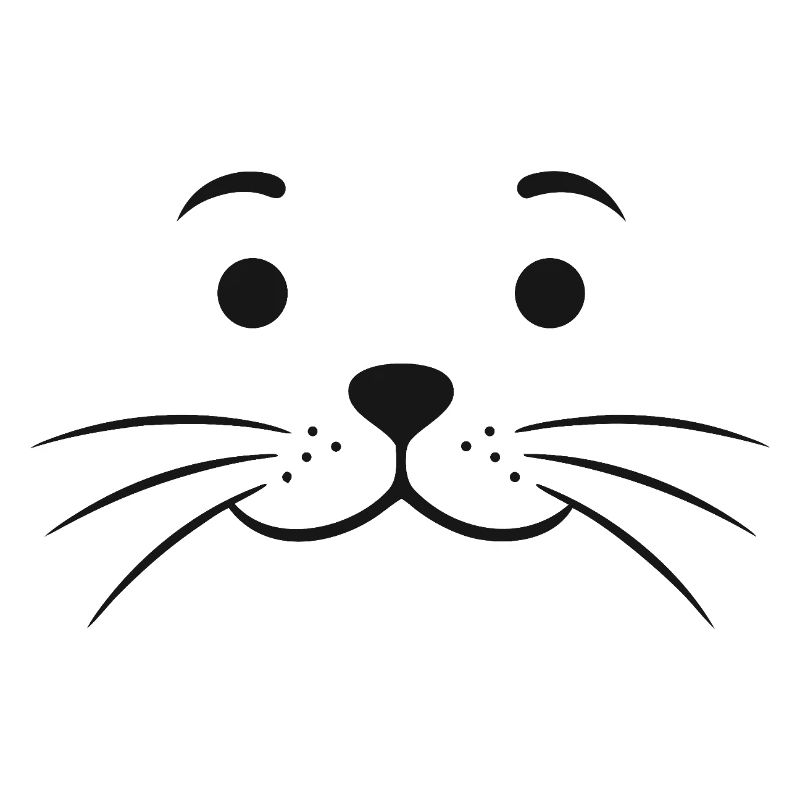 Robbengesicht Robbe Seehund Seehundgesicht