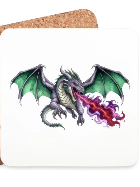 Krimson Flammen Werfender Smaragd Drachen