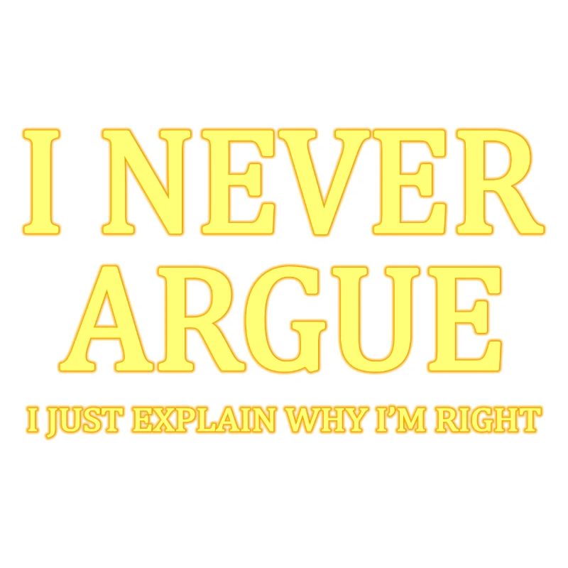 Humorous Self-Assertion Typography T-Shirt