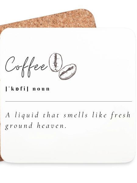 Kaffee-Bohnen Minimal-Print
