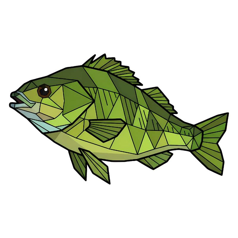 Geometric Perch Low Poly