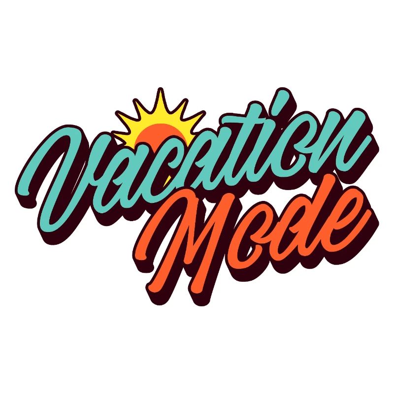 Mode Vacances Mode Vacances Design solaire rétro