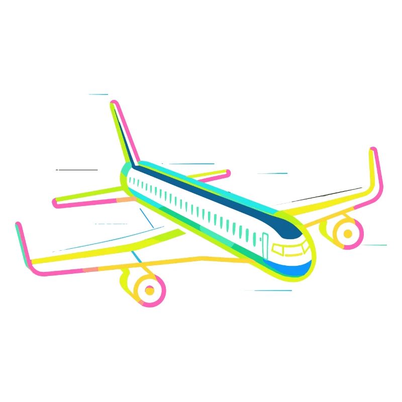 Retro Flugzeug Grafik