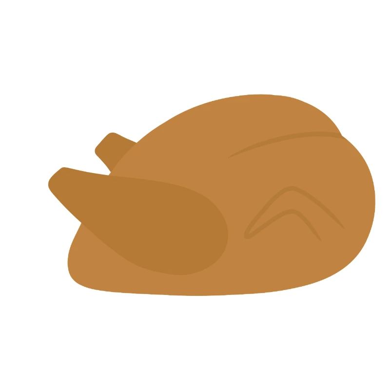 Festive Roast Turkey Illustration