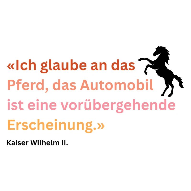 "Ich glaube an das Pferd"