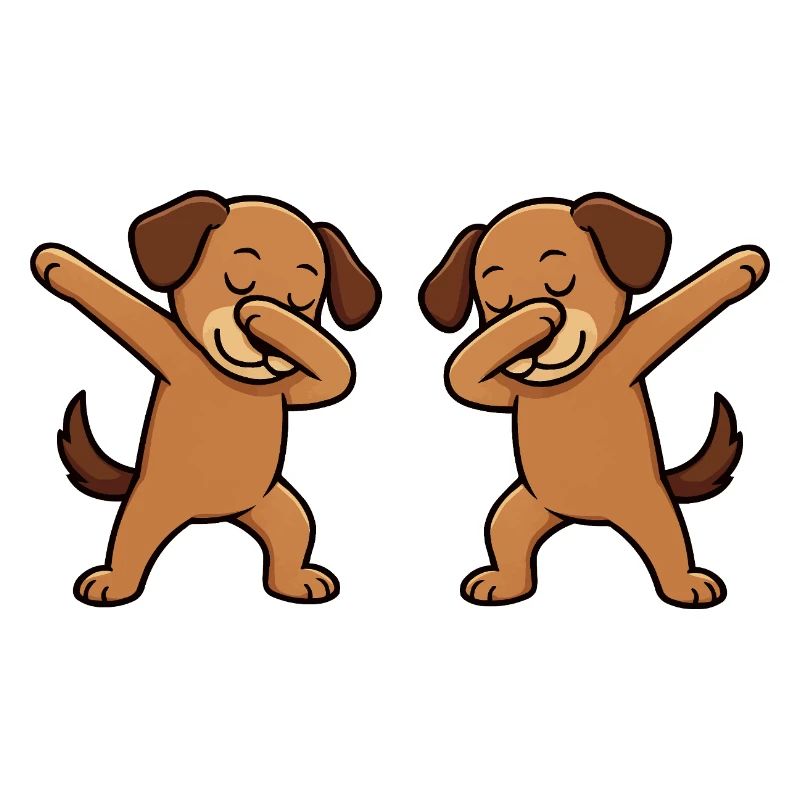 Hund Dabbing Comic
