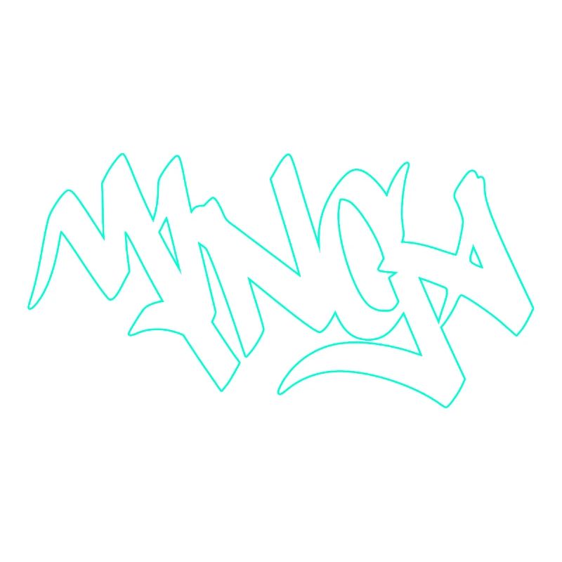 Graffiti Mibga Neon Lettering