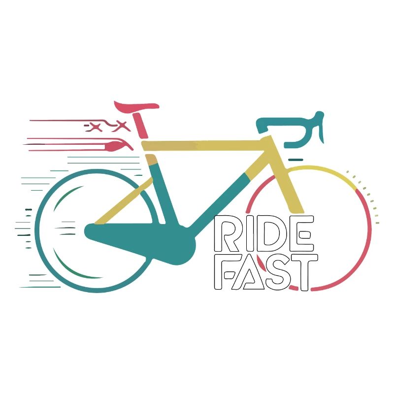 Conception d’impression de vélo de vitesse vive