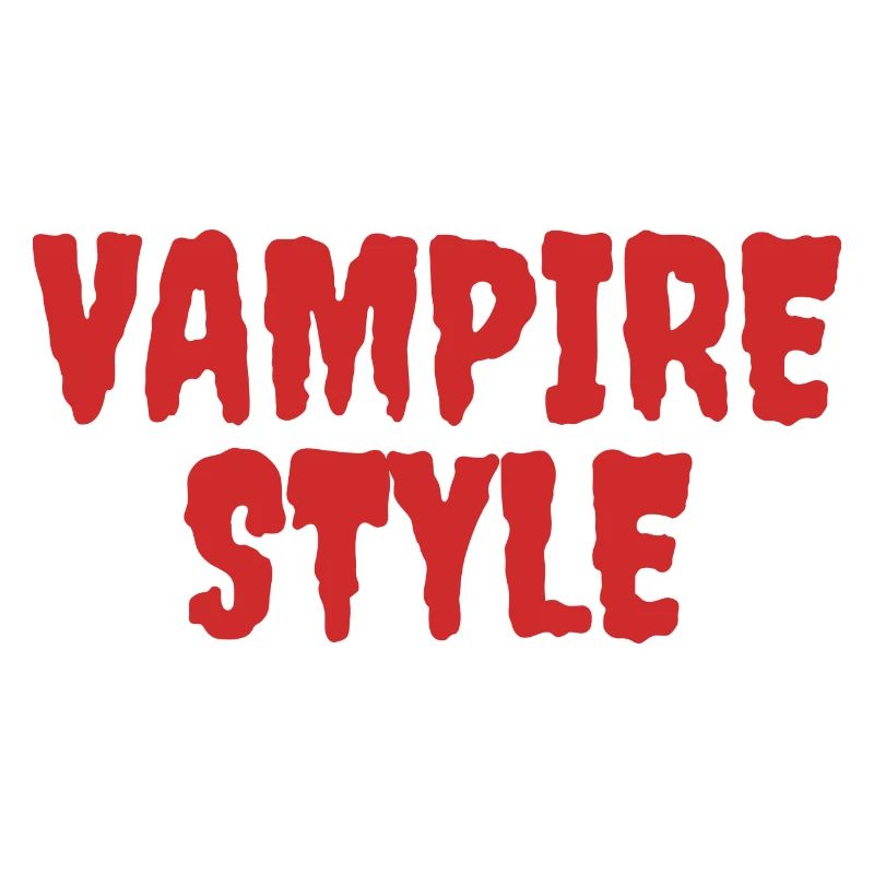 Style vampire Conception graphique ludique